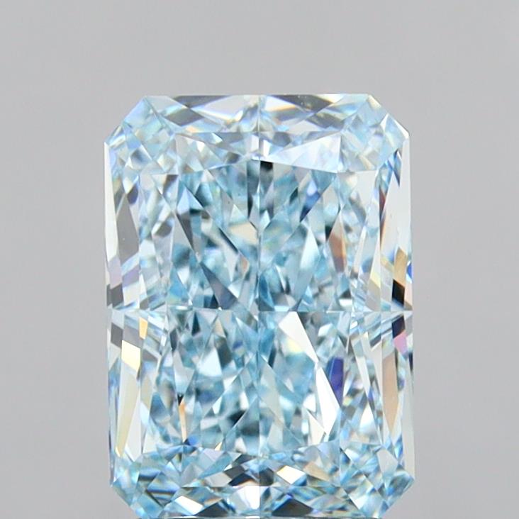 3.06 Carat Radiant Shaped, Excellent Cut, VVS2 Clarity, IGI Certified Lab Grown Diamond