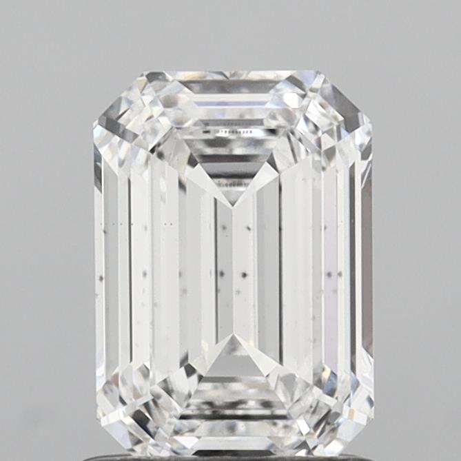 1.52 Carat Emerald Shaped, Ideal Cut, D Color, VS2 Clarity, IGI Certified Lab Grown Diamond