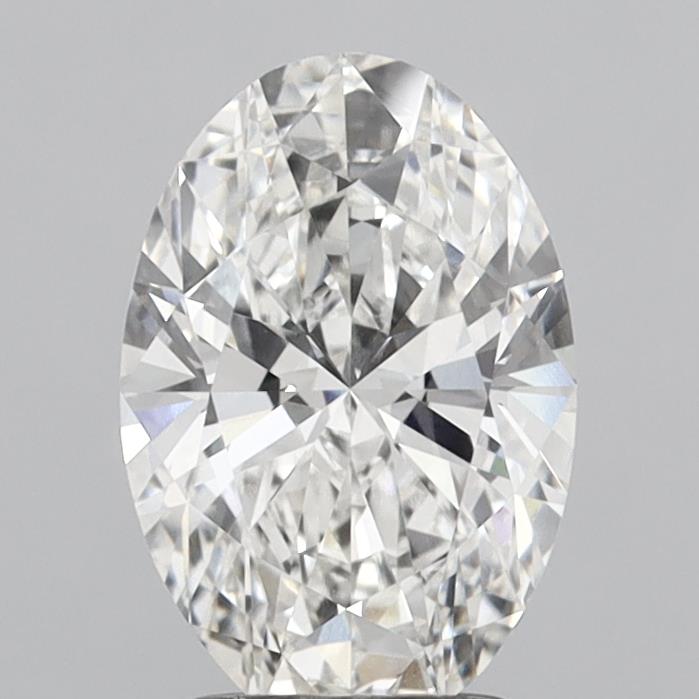 2.06 Carat Oval Shaped, Ideal Cut, F Color, VVS1 Clarity, IGI Certified Lab Grown Diamond