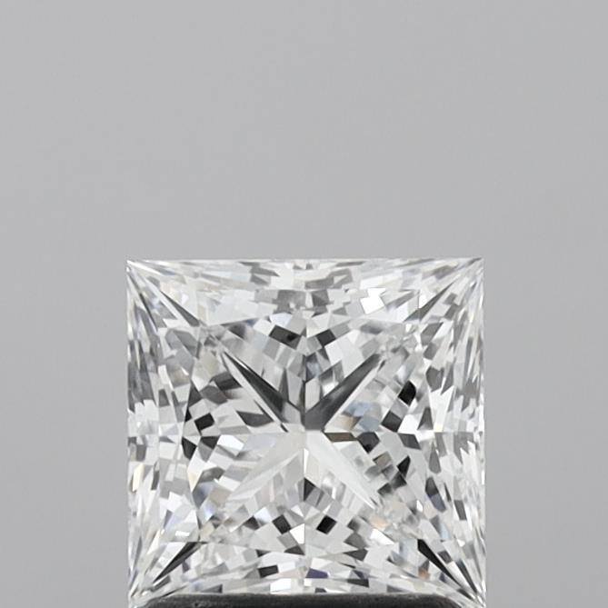 1.53 Carat Princess Shaped, Ideal Cut, D Color, VVS2 Clarity, IGI Certified Lab Grown Diamond
