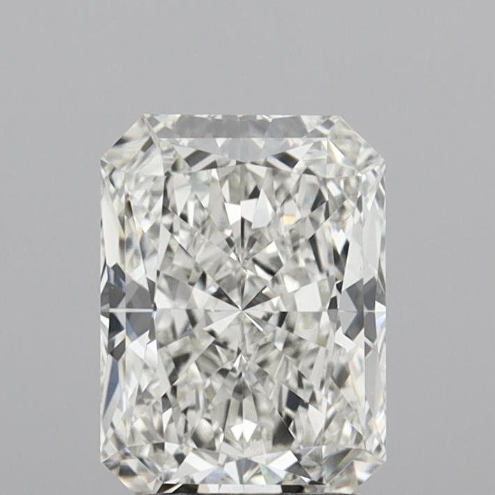 2.10 Carat Radiant Shaped, Ideal Cut, G Color, VVS2 Clarity, IGI Certified Lab Grown Diamond