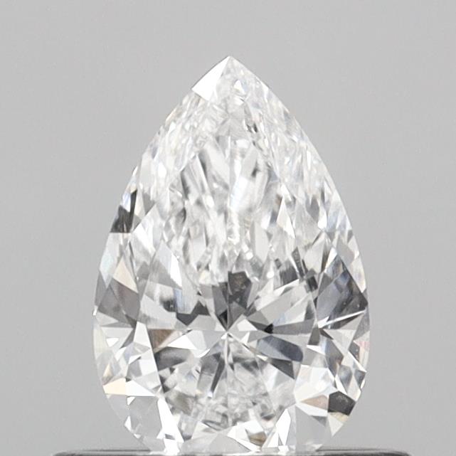 0.54 Carat Pear Shaped, Very Good Cut, D Color, VVS2 Clarity, IGI Certified Lab Grown Diamond