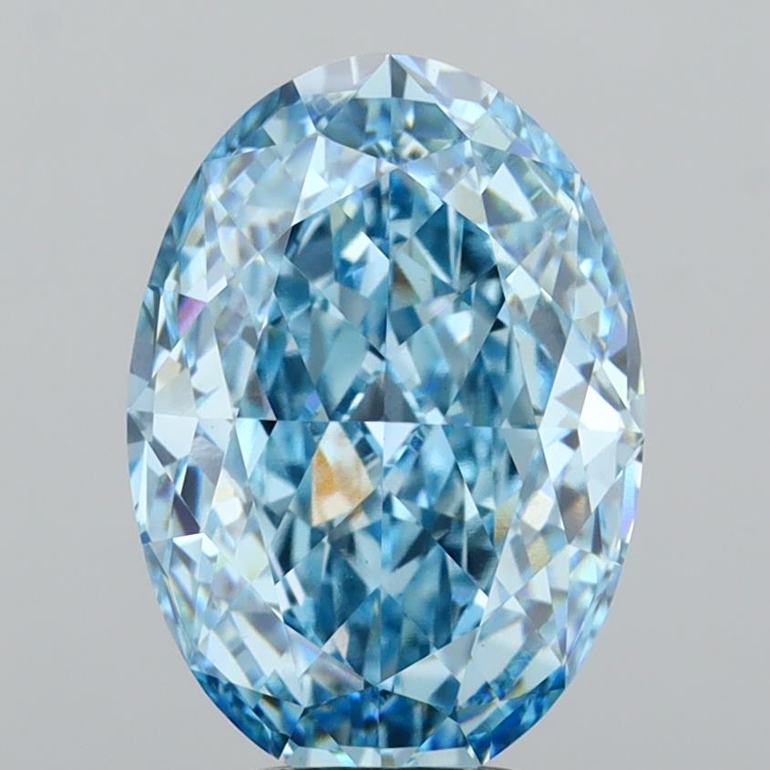 4.53 Carat Oval Shaped, Excellent Cut, VVS2 Clarity, IGI Certified Lab Grown Diamond