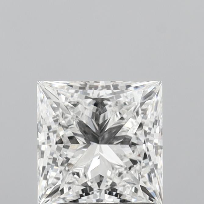 1.79 Carat Princess Shaped, Ideal Cut, E Color, VS1 Clarity, IGI Certified Lab Grown Diamond