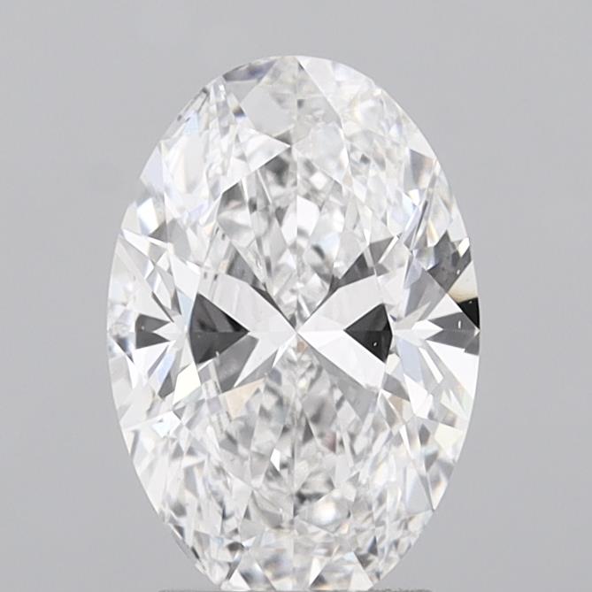 3.00 Carat Oval Shaped, Ideal Cut, D Color, VS2 Clarity, IGI Certified Lab Grown Diamond