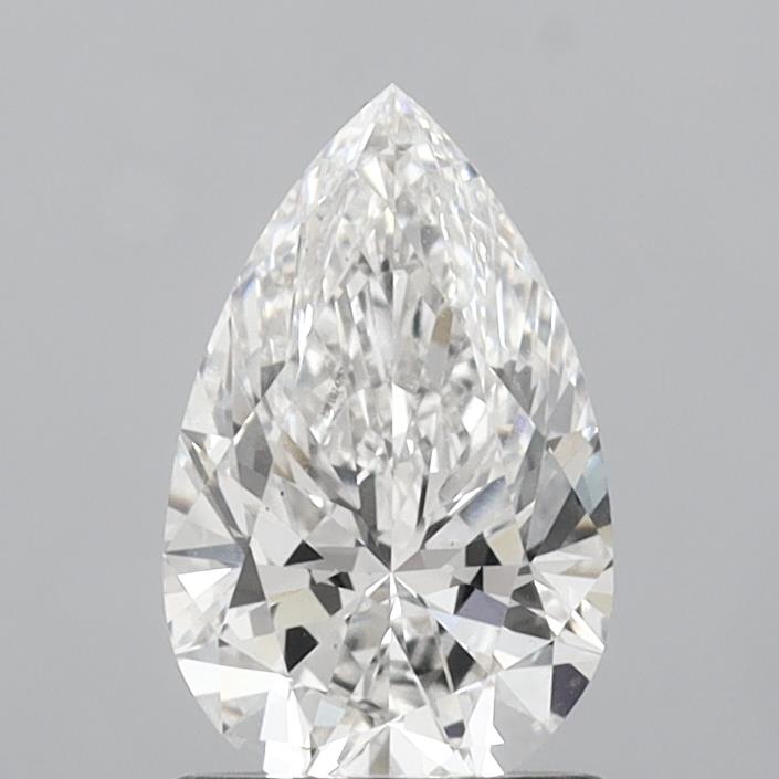 1.41 Carat Pear Shaped, Ideal Cut, F Color, VS2 Clarity, IGI Certified Lab Grown Diamond