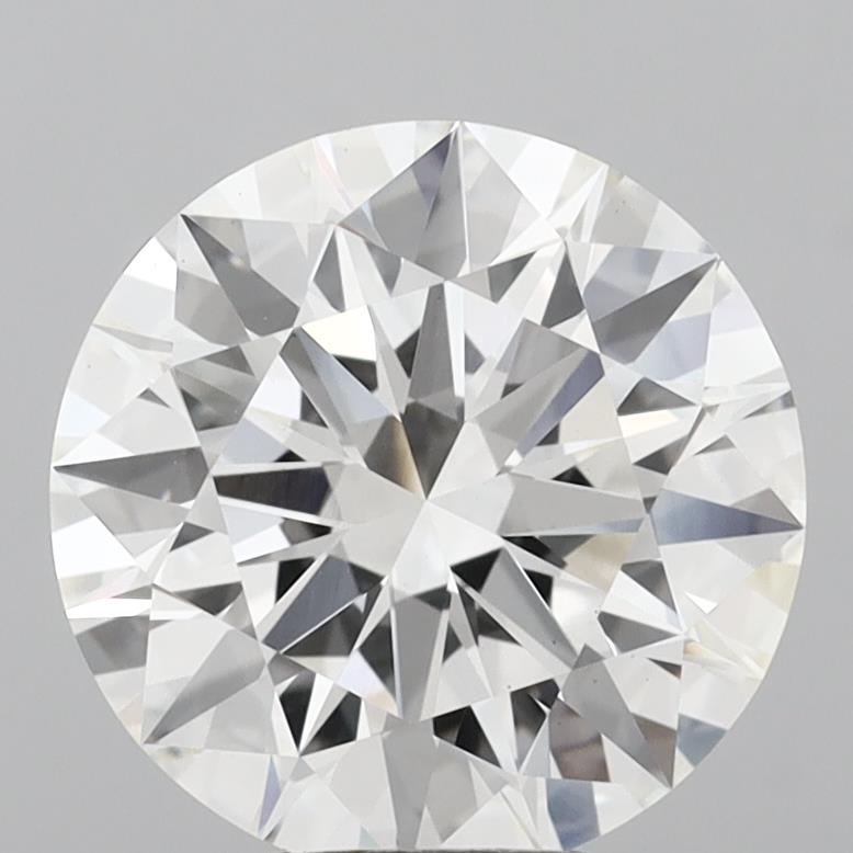 5.04 Carat Round Shaped, Excellent Cut, F Color, VS1 Clarity, IGI Certified Lab Grown Diamond