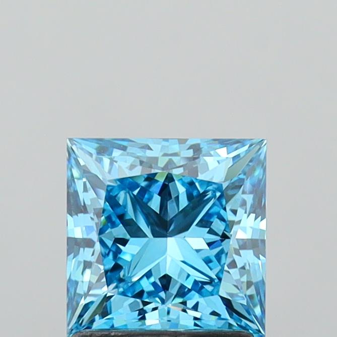 1.68 Carat Princess Shaped, Ideal Cut, VVS2 Clarity, IGI Certified Lab Grown Diamond