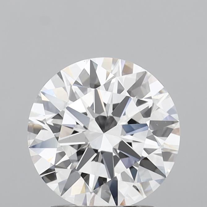1.86 Carat Round Shaped, Excellent Cut, D Color, VS2 Clarity, IGI Certified Lab Grown Diamond