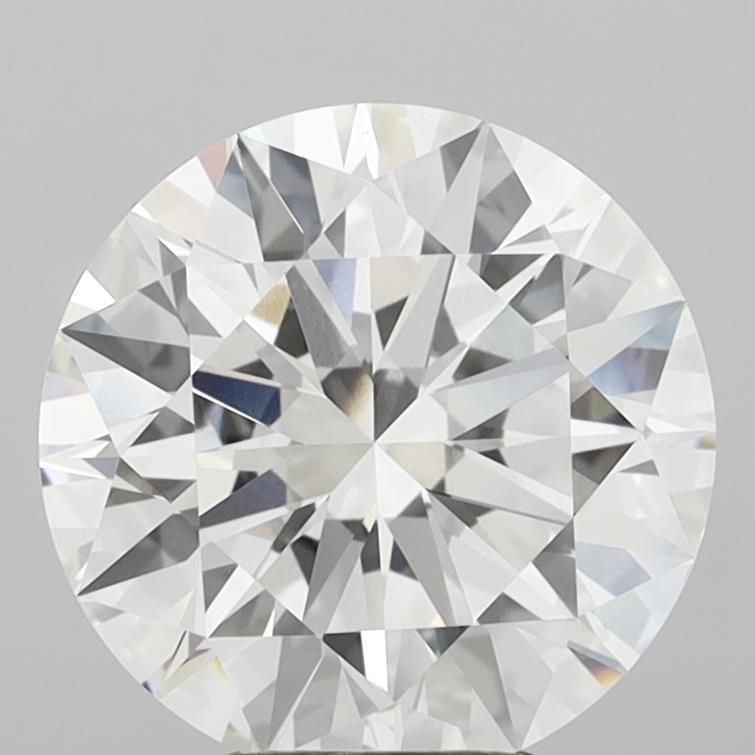 4.84 Carat Round Shaped, Ideal Cut, F Color, VVS2 Clarity, IGI Certified Lab Grown Diamond