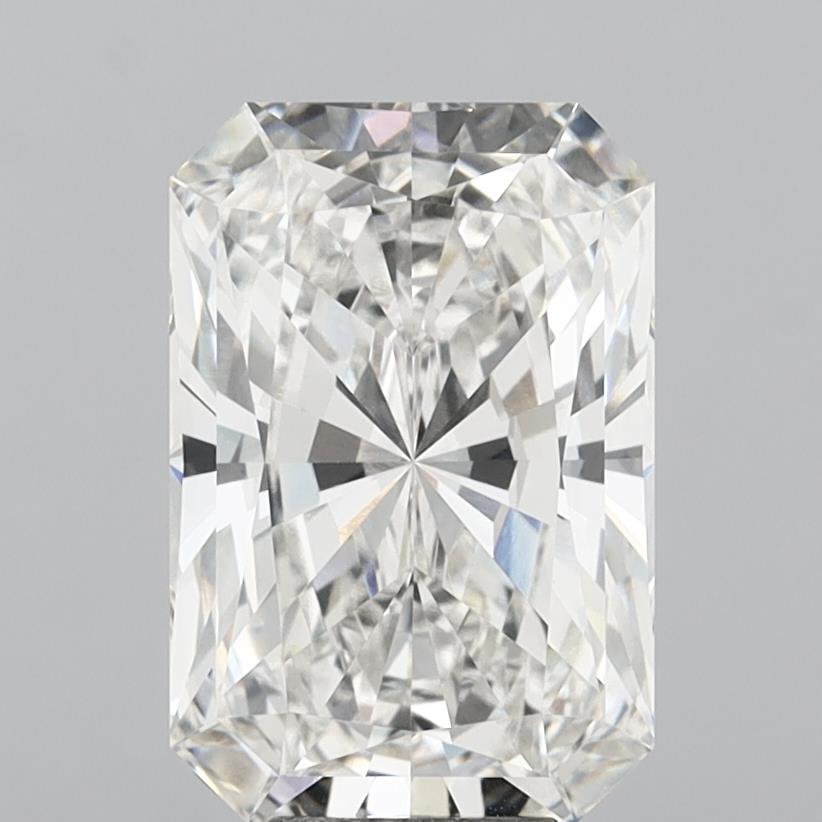 8.08 Carat Radiant Shaped, Ideal Cut, F Color, VVS2 Clarity, IGI Certified Lab Grown Diamond