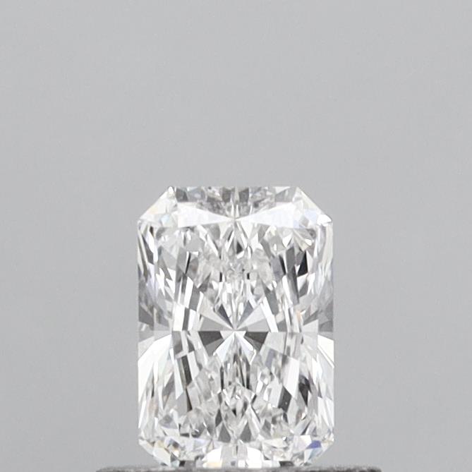 0.60 Carat Radiant Shaped, Ideal Cut, D Color, VVS2 Clarity, IGI Certified Lab Grown Diamond