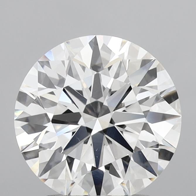 3.06 Carat Round Shaped, Ideal Cut, E Color, VVS2 Clarity, IGI Certified Lab Grown Diamond