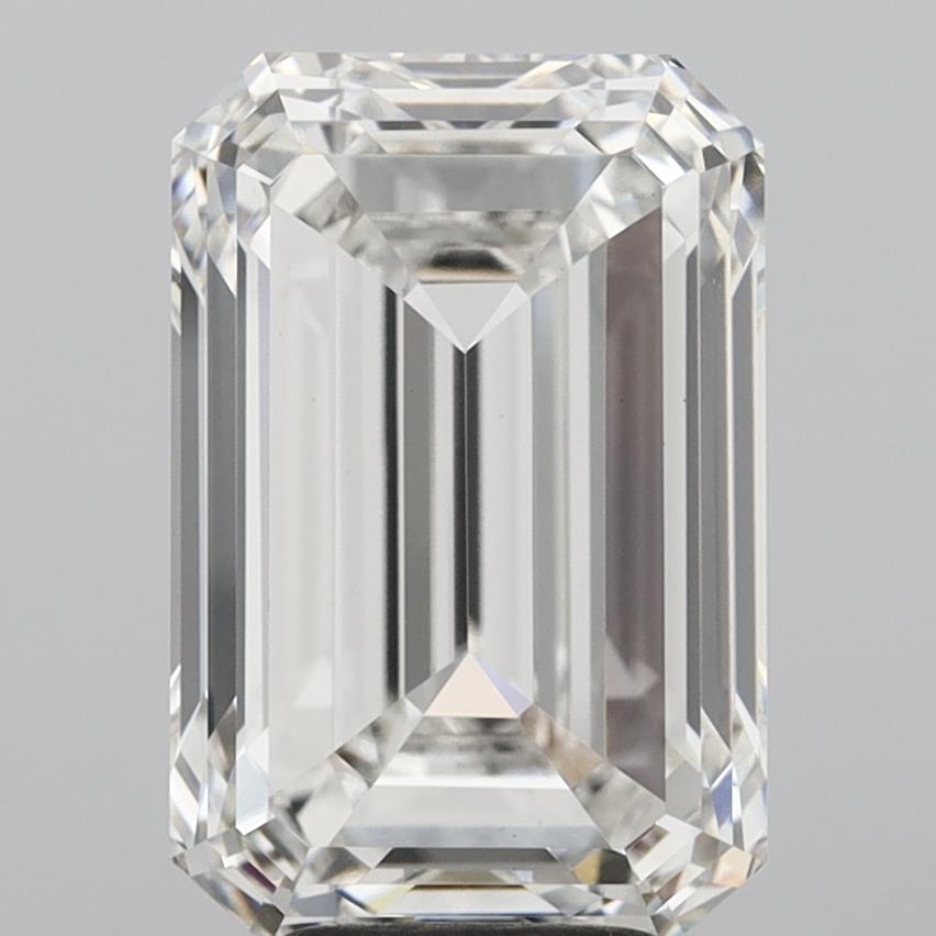 5.90 Carat Emerald Shaped, Ideal Cut, G Color, VS1 Clarity, IGI Certified Lab Grown Diamond