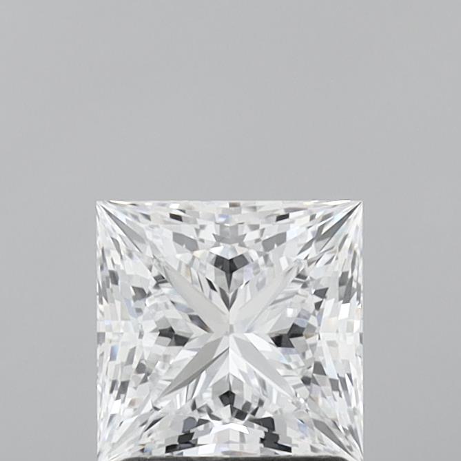 1.56 Carat Princess Shaped, Ideal Cut, D Color, VVS1 Clarity, IGI Certified Lab Grown Diamond