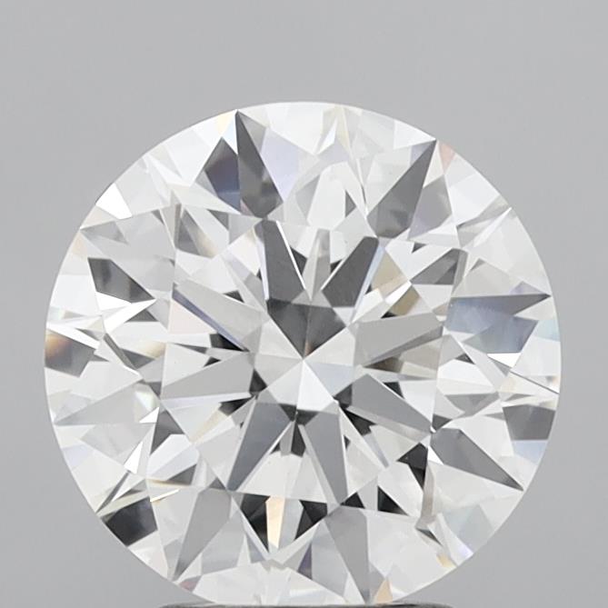 3.03 Carat Round Shaped, Ideal Cut, E Color, VVS2 Clarity, IGI Certified Lab Grown Diamond