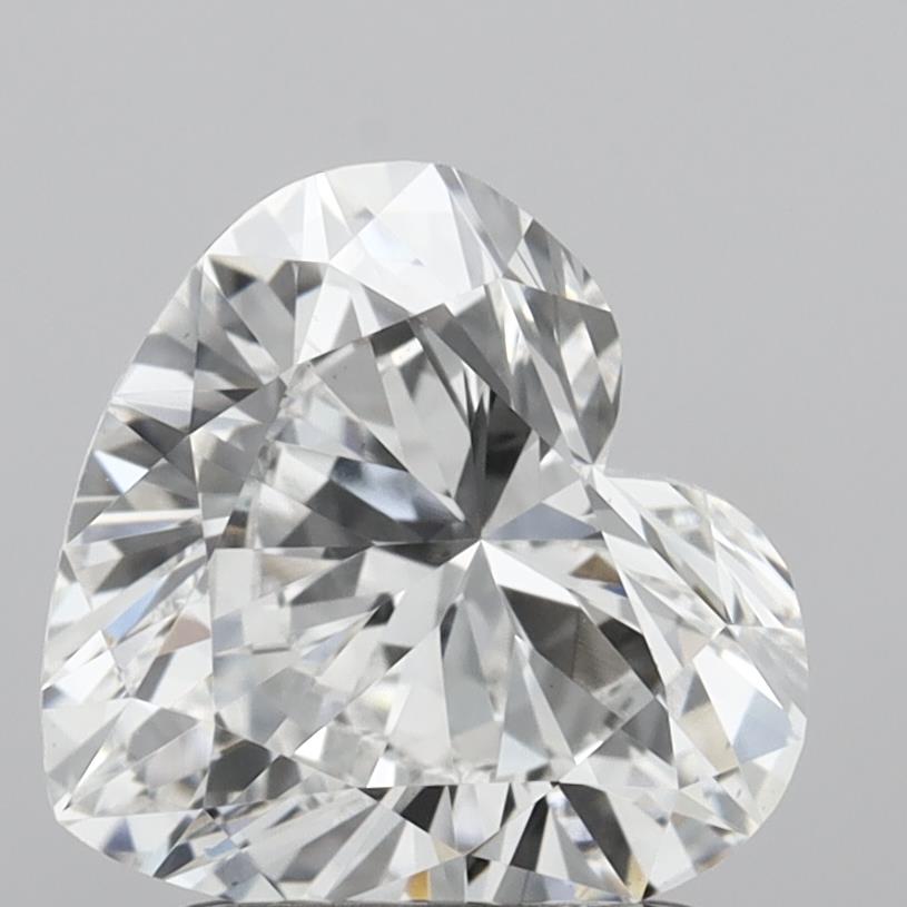 1.55 Carat Heart Shaped, Ideal Cut, E Color, VS1 Clarity, IGI Certified Lab Grown Diamond