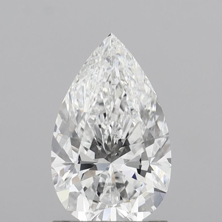 1.48 Carat Pear Shaped, Excellent Cut, D Color, VS1 Clarity, IGI Certified Lab Grown Diamond