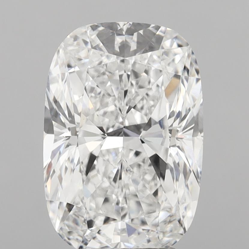 5.09 Carat Cushion Shaped, Ideal Cut, D Color, VVS2 Clarity, IGI Certified Lab Grown Diamond