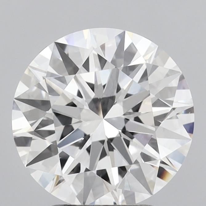 3.02 Carat Round Shaped, Ideal Cut, E Color, VVS2 Clarity, IGI Certified Lab Grown Diamond