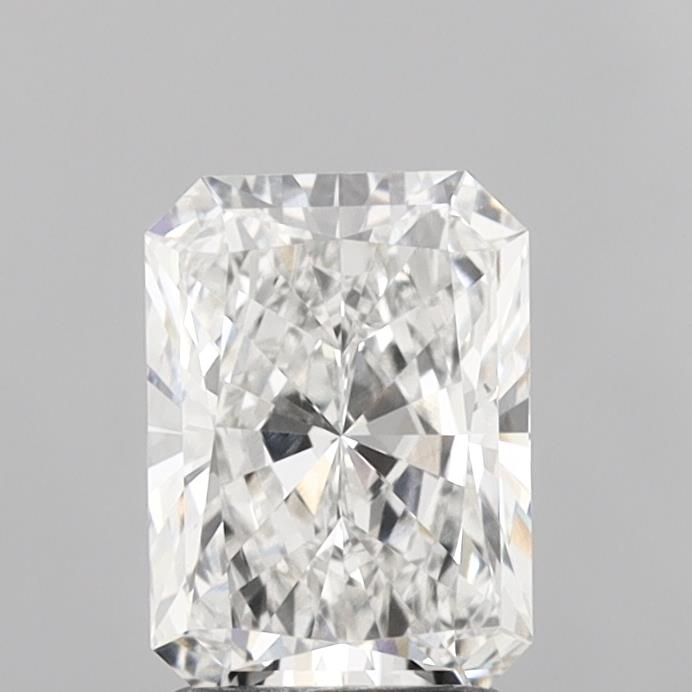 1.93 Carat Radiant Shaped, Ideal Cut, E Color, VVS2 Clarity, IGI Certified Lab Grown Diamond