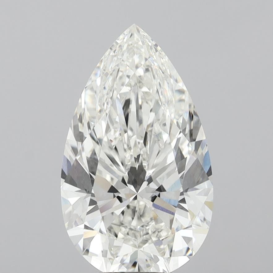 7.03 Carat Pear Shaped, Excellent Cut, G Color, VS1 Clarity, IGI Certified Lab Grown Diamond