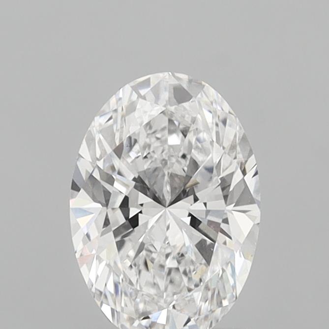 0.89 Carat Oval Shaped, Ideal Cut, D Color, VVS2 Clarity, IGI Certified Lab Grown Diamond