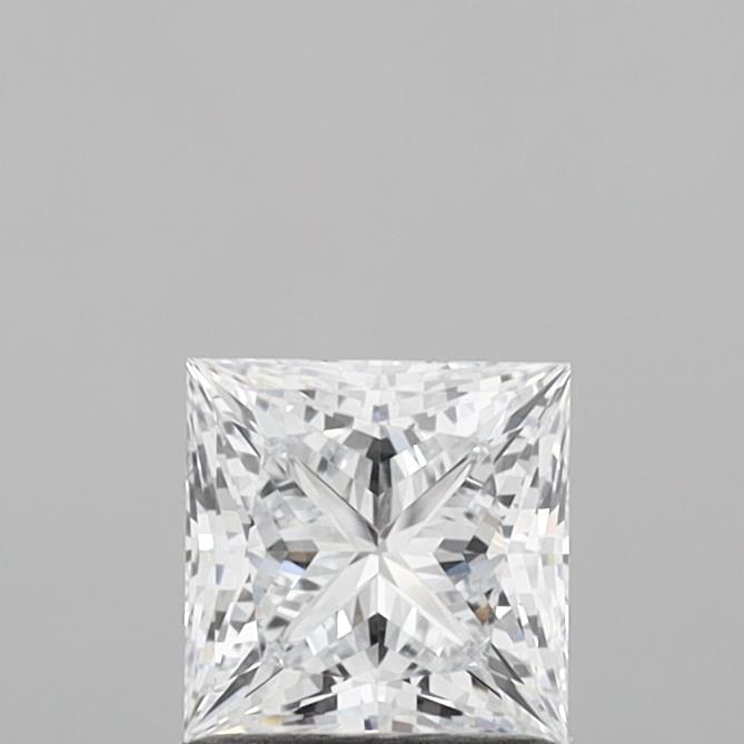 1.10 Carat Princess Shaped, Ideal Cut, E Color, IF Clarity, IGI Certified Lab Grown Diamond