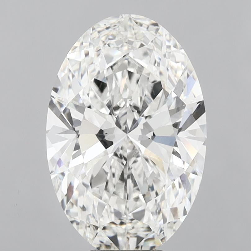 7.06 Carat Oval Shaped, Ideal Cut, F Color, VS2 Clarity, IGI Certified Lab Grown Diamond