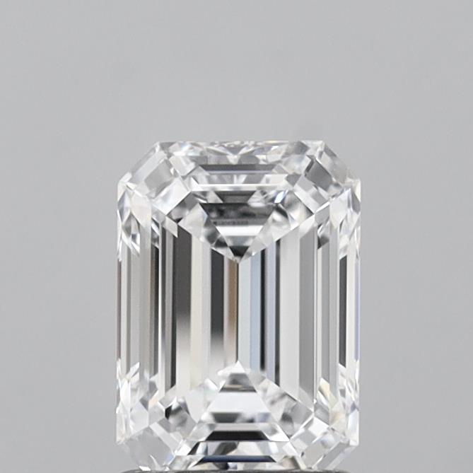 1.42 Carat Emerald Shaped, Ideal Cut, D Color, VS1 Clarity, IGI Certified Lab Grown Diamond
