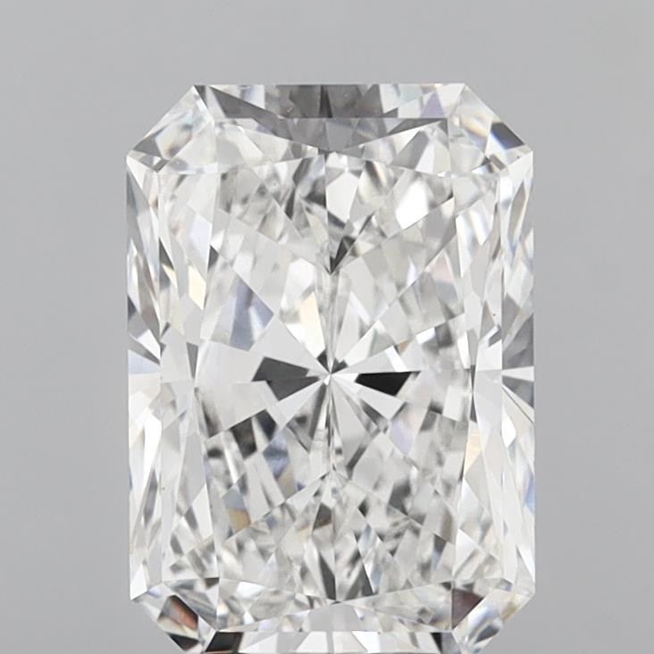 6.08 Carat Radiant Shaped, Excellent Cut, E Color, VVS2 Clarity, IGI Certified Lab Grown Diamond