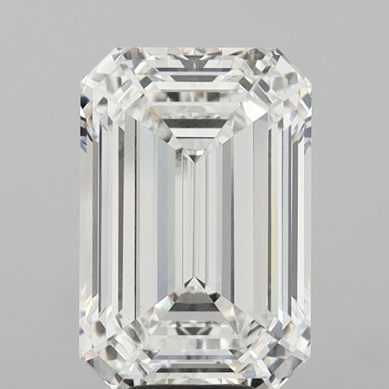 9.08 Carat Emerald Shaped, Ideal Cut, E Color, VS1 Clarity, IGI Certified Lab Grown Diamond