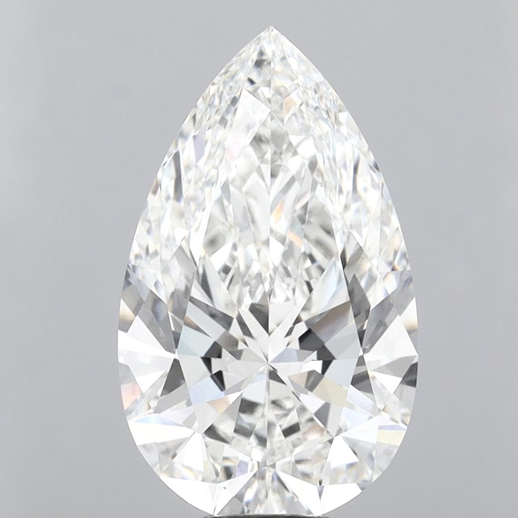 10.03 Carat Pear Shaped, Ideal Cut, F Color, VVS2 Clarity, IGI Certified Lab Grown Diamond