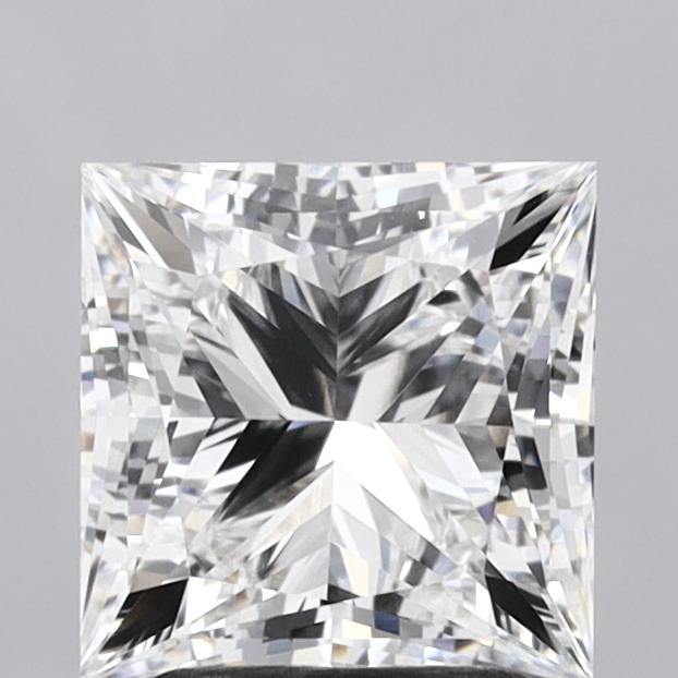 2.74 Carat Princess Shaped, Ideal Cut, E Color, VVS1 Clarity, IGI Certified Lab Grown Diamond
