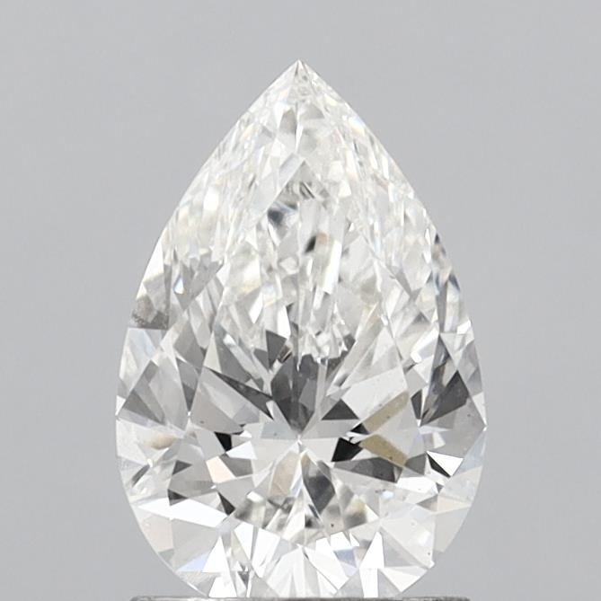 1.46 Carat Pear Shaped, Ideal Cut, G Color, VS2 Clarity, IGI Certified Lab Grown Diamond