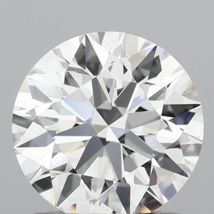 1.08 Carat Round Shaped, Ideal Cut, D Color, VVS2 Clarity, IGI Certified Lab Grown Diamond