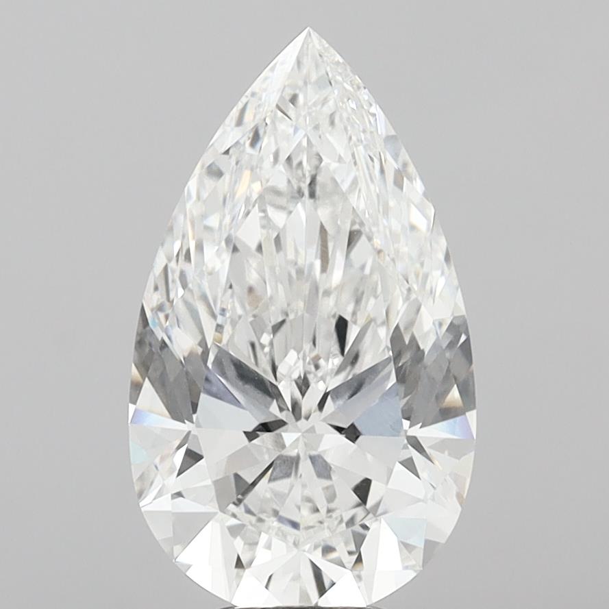 7.07 Carat Pear Shaped, Ideal Cut, F Color, VS1 Clarity, IGI Certified Lab Grown Diamond