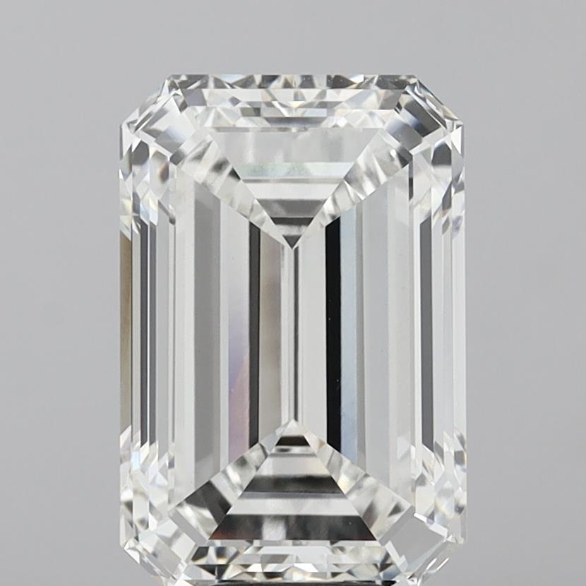 10.47 Carat Emerald Shaped, Excellent Cut, F Color, VVS2 Clarity, IGI Certified Lab Grown Diamond