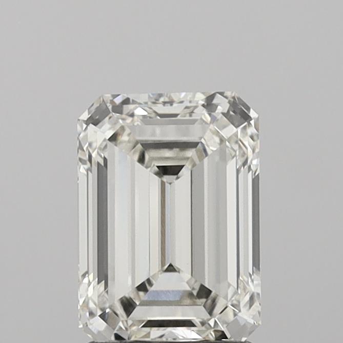 1.75 Carat Emerald Shaped, Ideal Cut, H Color, VVS2 Clarity, IGI Certified Lab Grown Diamond