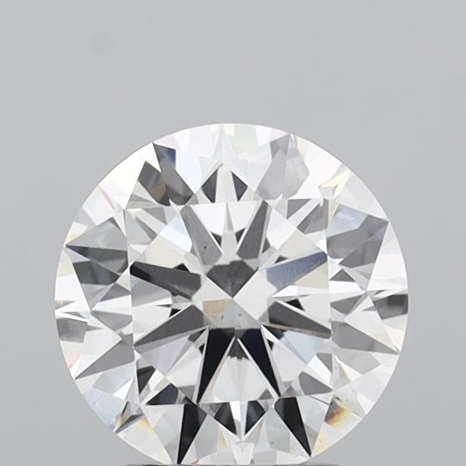 2.05 Carat Round Shaped, Excellent Cut, E Color, VS1 Clarity, IGI Certified Lab Grown Diamond