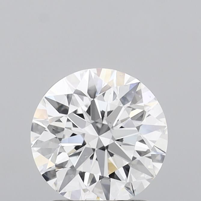 1.55 Carat Round Shaped, Excellent Cut, D Color, VS2 Clarity, IGI Certified Lab Grown Diamond