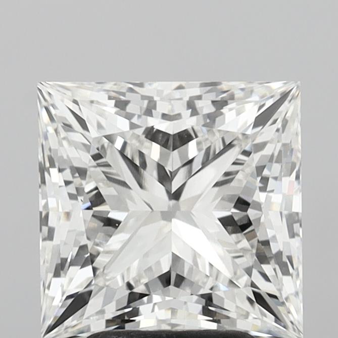 4.04 Carat Princess Shaped, Ideal Cut, F Color, VVS2 Clarity, IGI Certified Lab Grown Diamond