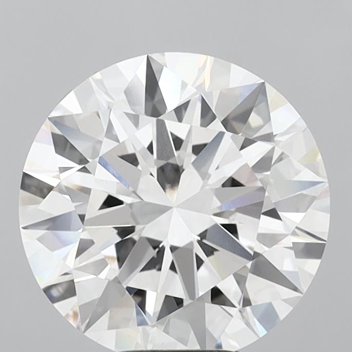7.10 Carat Round Shaped, Excellent Cut, E Color, VVS2 Clarity, IGI Certified Lab Grown Diamond