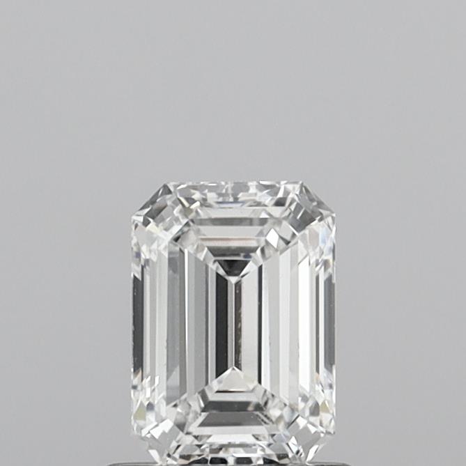 0.94 Carat Emerald Shaped, Ideal Cut, D Color, VVS2 Clarity, IGI Certified Lab Grown Diamond