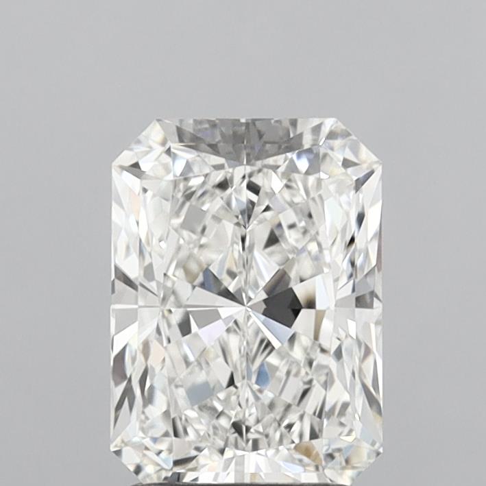 1.97 Carat Radiant Shaped, Ideal Cut, G Color, VVS2 Clarity, IGI Certified Lab Grown Diamond