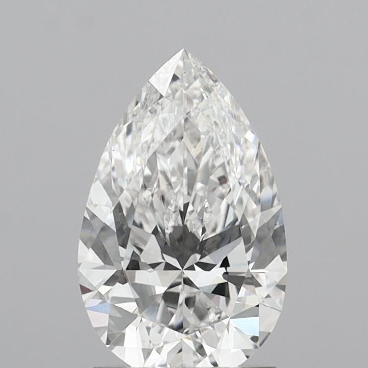1.77 Carat Pear Shaped, Ideal Cut, E Color, VS2 Clarity, IGI Certified Lab Grown Diamond
