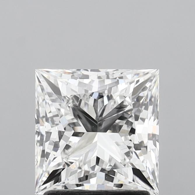 2.10 Carat Princess Shaped, Very Good Cut, D Color, VVS2 Clarity, IGI Certified Lab Grown Diamond