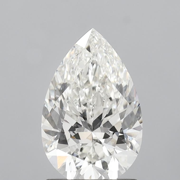 1.61 Carat Pear Shaped, Ideal Cut, H Color, VVS2 Clarity, IGI Certified Lab Grown Diamond