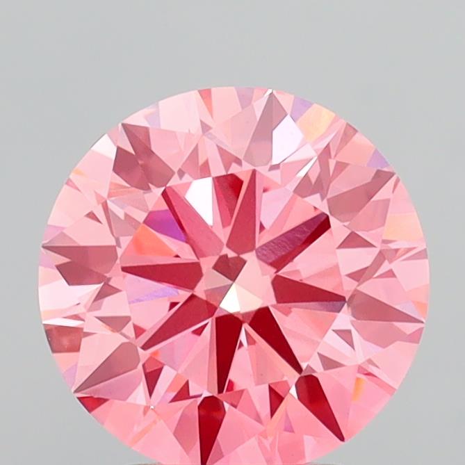 2.84 Carat Round Shaped, Ideal Cut, VVS2 Clarity, IGI Certified Lab Grown Diamond