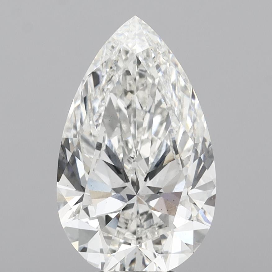 4.97 Carat Pear Shaped, Ideal Cut, G Color, VS2 Clarity, IGI Certified Lab Grown Diamond